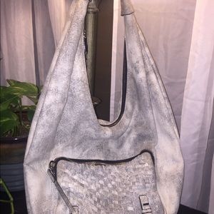 She+lo Hobo Handbag black & white